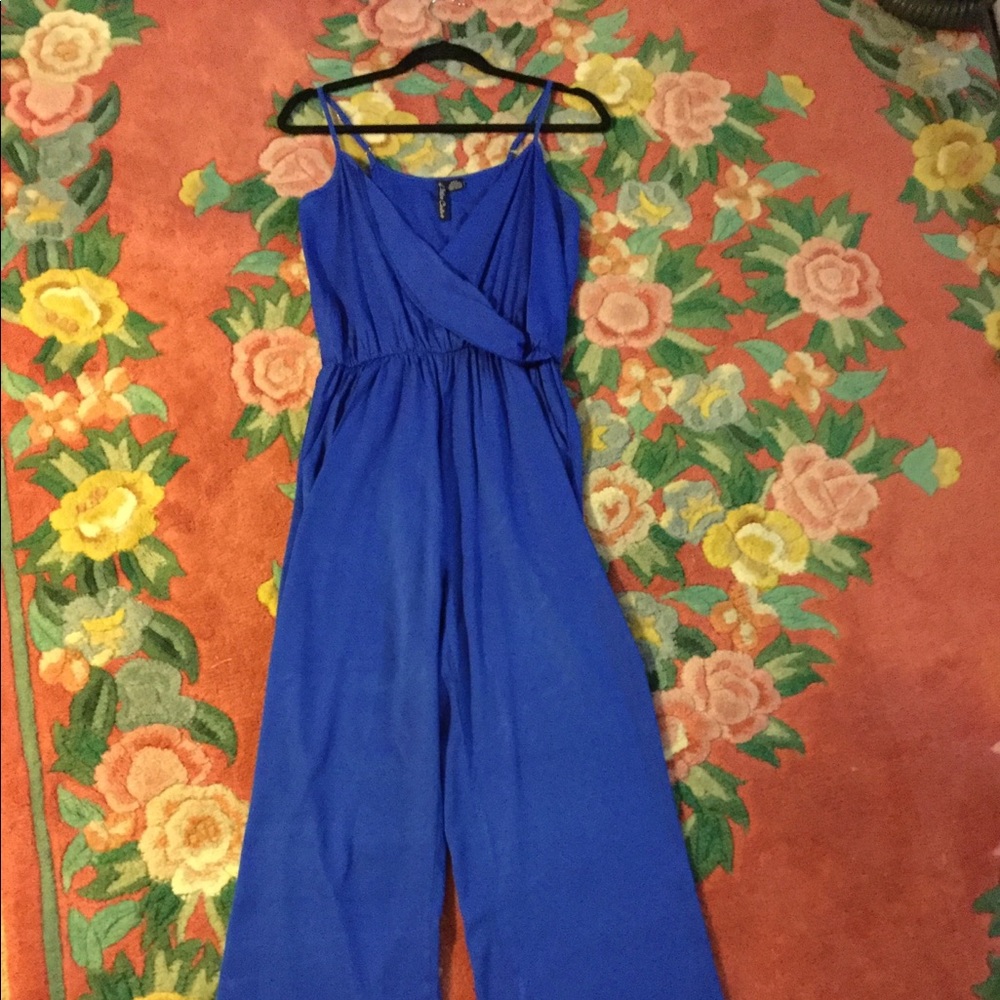 La Classe Couture Blue Jumpsuit